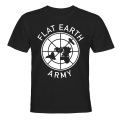 Pikkukuva 1 / 2: Flat Earth Army - T-PAITA - LAPSET musta Svart - 118 / 128