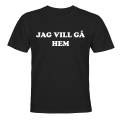 Miniatyrbilde 1 av 2: I Want to Go Home - T-SHIRT - BARN svart Svart - 118 / 128