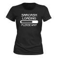 Miniatyrbilde 1 av 2: Sarkasme Loading - T-SHIRT - DAME svart XL