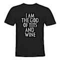 Pikkukuva 1 / 2: I Am The God of Tis and Wine - T-PAITA - UNISEX Svart - S