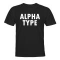 Miniatyrbillede 1 af 2: Alpha Type - T-SHIRT - UNISEX Svart - L