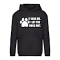 Miniatyrbillede 1 af 2: I Let The Dogs Out - Hættetrøje / Sweater - BØRN sort Svart - 116