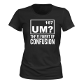 Miniatyrbillede 1 af 2: The Element Of Confusion - T-SHIRT - DAME sort S