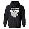 Miniatyrbillede 1 af 2: To Style A Saab - Hættetrøje / Sweater - MÆND Svart - 4XL