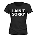 Miniatyrbillede 1 af 2: I Aint Sorry - T-SHIRT - DAME sort XS