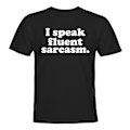 Miniatyrbild 1 av 2: I Speak Fluent Sarcasm - T-SHIRT - UNISEX Svart - L