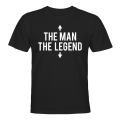 Miniatyrbilde 1 av 2: The Man The Legend - T-SHIRT - HERRE Svart - L