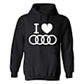Miniatyrbilde 1 av 2: Audi - Hettegenser / Genser - UNISEX Svart - 4XL