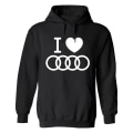 Miniatyrbillede 1 af 2: Audi - Hættetrøje / Sweater - HERRE Svart - 3XL