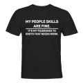 Miniatyrbilde 1 av 2: My People Skills are Fine - T-SHIRT - HERRE Svart - M