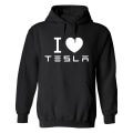 Miniatyrbilde 1 av 2: Tesla - Hettegenser / Genser - HERRE Svart - 5XL
