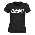 Miniatyrbillede 1 af 2: Clickbait - T-SHIRT - DAME sort XS