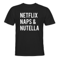 Pikkukuva 1 / 2: Netflix Naps And Nutella - T-PAITA - UNISEX Svart - M