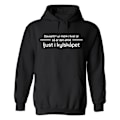 Miniatyrbillede 1 af 2: Always Light In The Fridge - Hættetrøje / Sweater - KVINDER Svart - 5XL