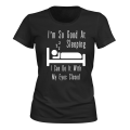 Miniatyrbillede 1 af 2: Jeg er så god til at sove - T-SHIRT - DAME sort XS