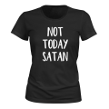 Miniatyrbillede 1 af 2: Ikke i dag Satan - T-SHIRT - DAME sort XS