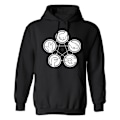 Miniatyrbild 1 av 2: Rock Paper Scissors Lizard Spock - Hoodie / Tröja - UNISEX Svart - 4XL