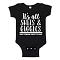 Miniatyrbillede 1 af 2: Its All Shits And Giggles - Baby Body sort Svart - Nyfödd