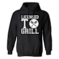Miniatyrbillede 1 af 2: Licensed To Grill - Hættetrøje / Sweater - MÆND Svart - 5XL