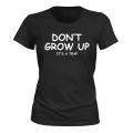 Miniatyrbilde 1 av 2: Dont Grow Up - T-SHIRT - DAME svart XL