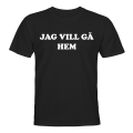 Miniatyrbillede 1 af 2: I Want To Go Home - T-SHIRT - UNISEX Svart - S