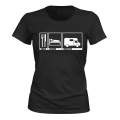 Miniatyrbillede 1 af 2: Eat Sleep Autocamper - T-SHIRT - DAME sort XL