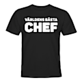 Pikkukuva 1 / 2: Maailman paras pomo - T-PAITA - UNISEX Svart - 5XL