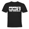 Miniatyrbilde 1 av 2: Rock Paper Metal - T-SHIRT - BARN svart Svart - 96 / 104