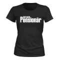 Miniatyrbillede 1 af 2: Endelig pensioneret - T-SHIRT - DAME sort M