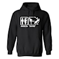 Miniatyrbillede 1 af 2: Problem Løst Kæreste - Hættetrøje / Sweater - MÆND Svart - 4XL