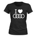 Miniatyrbilde 1 av 2: Audi - T-SKJORTE - DAME svart XL