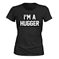 Pikkukuva 1 / 2: Im A Hugger - T-PAITA - NAISTEN musta XS