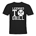 Miniatyrbilde 1 av 2: Licensed To Grill - T-SHIRT - HERRE Svart - M