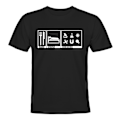Miniatyrbillede 1 af 2: Spis søvnvidenskab - T-SHIRT - UNISEX Svart - M