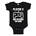 Miniatyrbild 1 av 2: Player 3 Has Entered The Game - Baby Body svart Svart - 12 månader