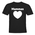 Miniatyrbillede 1 af 2: Mors hjerte - T-SHIRT - BØRN sort Svart - 96 / 104