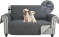 2-personers sofasovertræk, vandtæt sofasovertræk, universal sofasovertræk, skridsikkert beskyttelse mod katte- og hundeskrab Grey Double