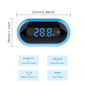 Miniatyrbillede 2 af 5: Akvarie Termometer, Digital Vandtermometer til Akvarium, LED Display Termometer til Akvarium, Terrarium og Vivarium