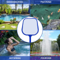Miniatyrbillede 5 af 5: Landing net pool, 120 cm lang dam landingsnet med teleskopstang, fint net - til dam, alger & Bestway pool, alger landingsnet nylon net