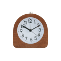 Miniatyrbillede 1 af 5: Træ Analog Alarmur - Klassisk Nåleur med Funktioner Tid Alarm Snooze Lys - Mørkt Træ