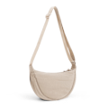 Miniatyrbillede 1 af 5: Crescent taske til kvinder, nylon crescent tasker Hobos Crossbody taske bærbar crescent pung med justerbar rem Solid Color brysttaske skuldertaske beige