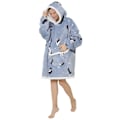 Miniatyrbilde 3 av 4: Oversized teppe-hettegenser - Sherpa fleece bærbart teppe for unisex voksne kvinner menn, fluffy gigantisk komfortabel hettegenser puppy