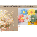 Miniatyrbillede 5 af 5: Blomstergulvpute Daisy Blomsterform Pude Sød Siddepude Plys Stolpude Pude Hjemmeindretning  (Blå, 40cm) Blue