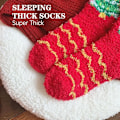 Miniatyrbillede 4 af 5: Fuzzy Sokker til Kvinder Bløde Cozy Fluffy Varme Slippersokker Sove Tykke Sokker Anti-Slip Hospitalsokker Jul Sokker