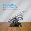 Miniatyrbillede 3 af 5: Bærbar computer stand med 360° roterende base, justerbart ergonomisk stativ (sort) Black