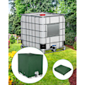 Miniatyrbild 4 av 5: Överdrag för 1000L IBC-tank, vattentanksskydd, regnvattensamlare, 116 x 100 x 120 cm, grön
