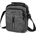 Pikkukuva 1 / 5: Olkalaukut miehille, crossbody-laukut pienet laukut miehille, miesten työlaukut rento laukku matkapuhelinlaukut työskentelyyn ja patikointiin（Harmaa） Gray
