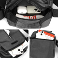 Miniatyrbillede 4 af 5: Skuldertasker til mænd, Crossbody tasker Små skuldertasker til mænd, Herre Business tasker Casual taske Rejse telefon tasker til arbejde Vandreture（Grå） Gray