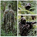 Miniatyrbillede 4 af 5: Militær Camouflage Ghillie Poncho 3D Dyrefoto Jagt til Mænd Kvinder