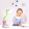 Miniatyrbilde 2 av 5: Barnebordlampe, LED-bordlampe, berøringsfølsom dimbar nattbordslampe, øyeleselampe med pennholder (rosa) Pink